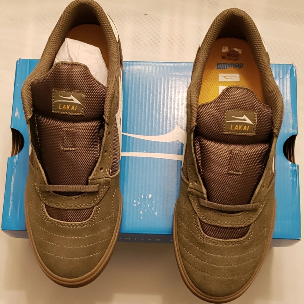 Lakai Cambridge Color Olive Size Mens 9 MS322-0252-A00 NWT
